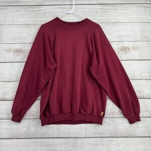 Vintage Switcher Long Sleeve Crewneck Sweatshirt Adult Large Maroon